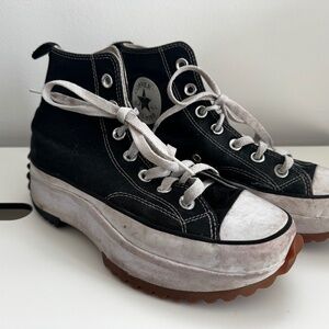 Converse Run Star Hike Platform Sneaker - Black/White/Gum